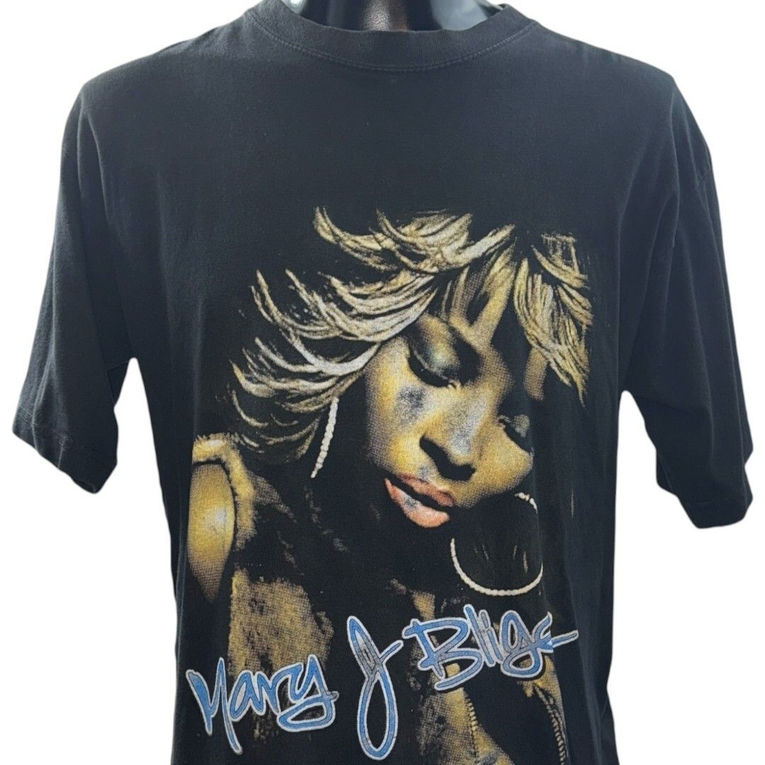 Vintage MARY J. BLIGE . T-Shirt Size L Size US L / EU 52-54 / 3 - 3 Thumbnail