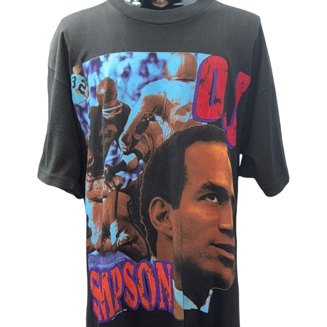 Vintage OJ SIMPSON T-Shirt Size 2XL Size US XXL / EU 58 / 5 - 3 Thumbnail