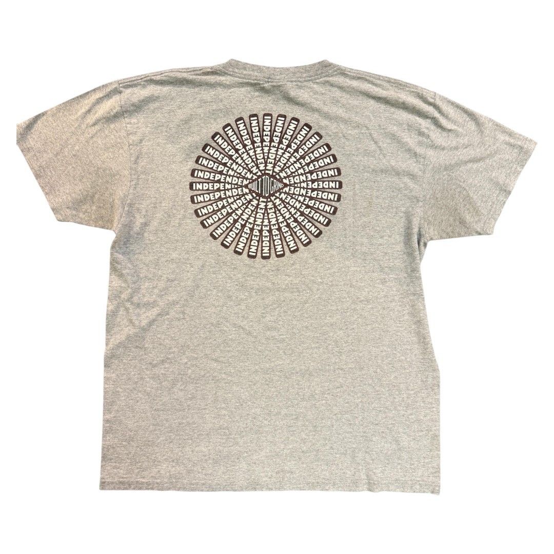 Vintage INDEPENDENT 90s Logo print Gray Size L Size US L / EU 52-54 / 3 - 2 Thumbnail