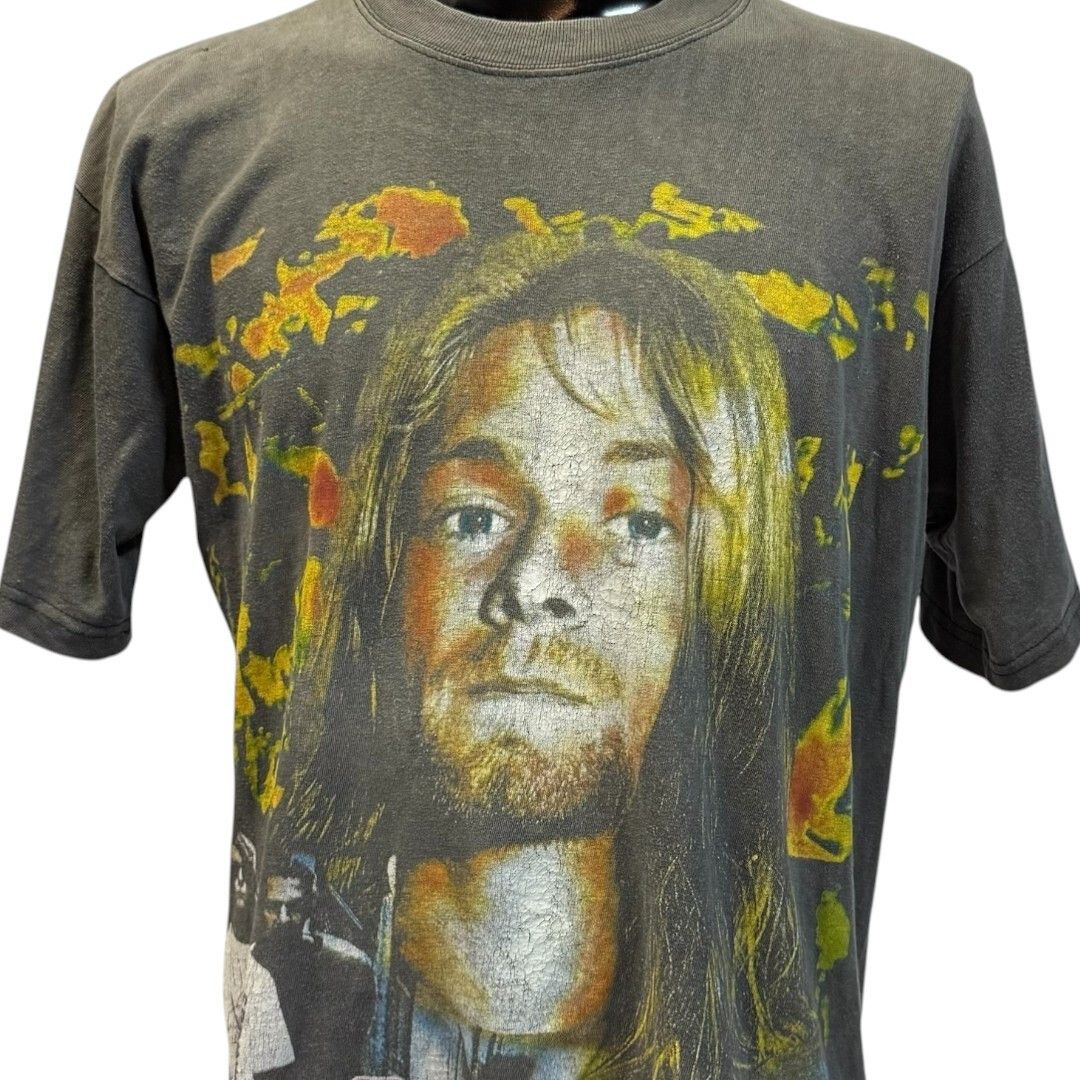 Vintage KURT COBAIN 90s NIRVANA T-Shirt Size L Size US L / EU 52-54 / 3 - 3 Thumbnail