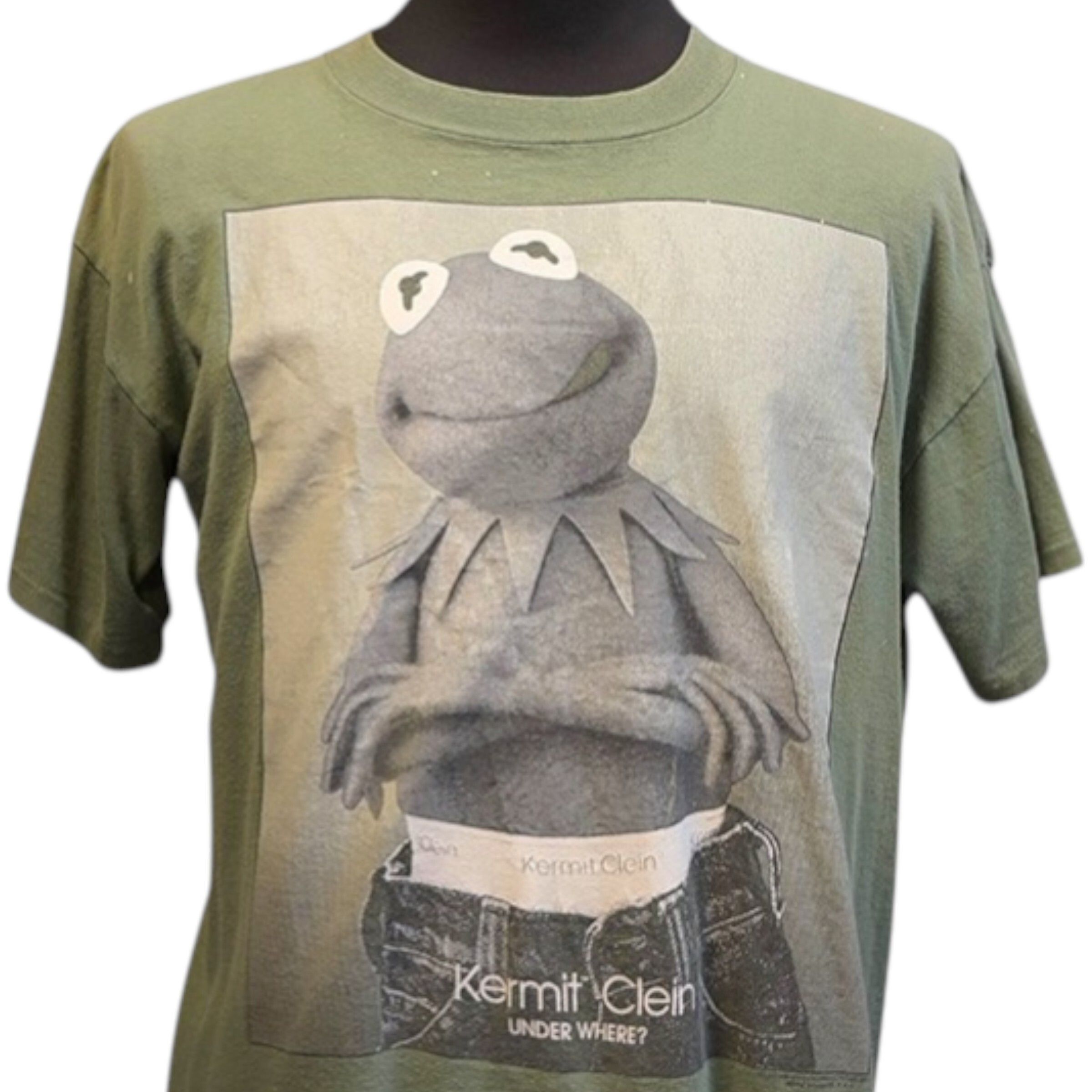 Vintage Kermit Clein T-Shirt Size L Size US L / EU 52-54 / 3 - 3 Thumbnail