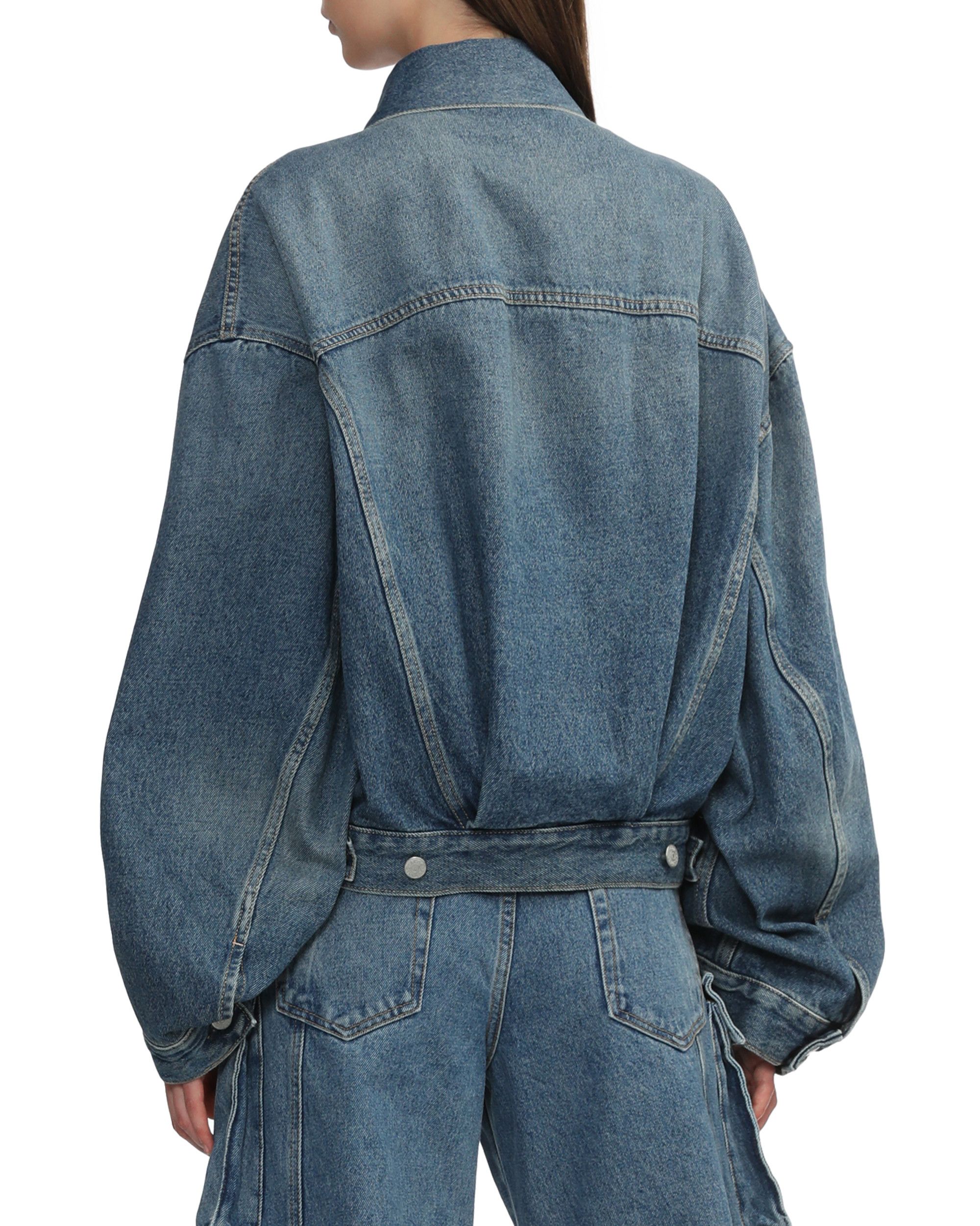 Acne Studios Acne Studios Relaxed Cropped Fit Pocket Denim Jacket Size S / US 4 / IT 40 - 4 Thumbnail
