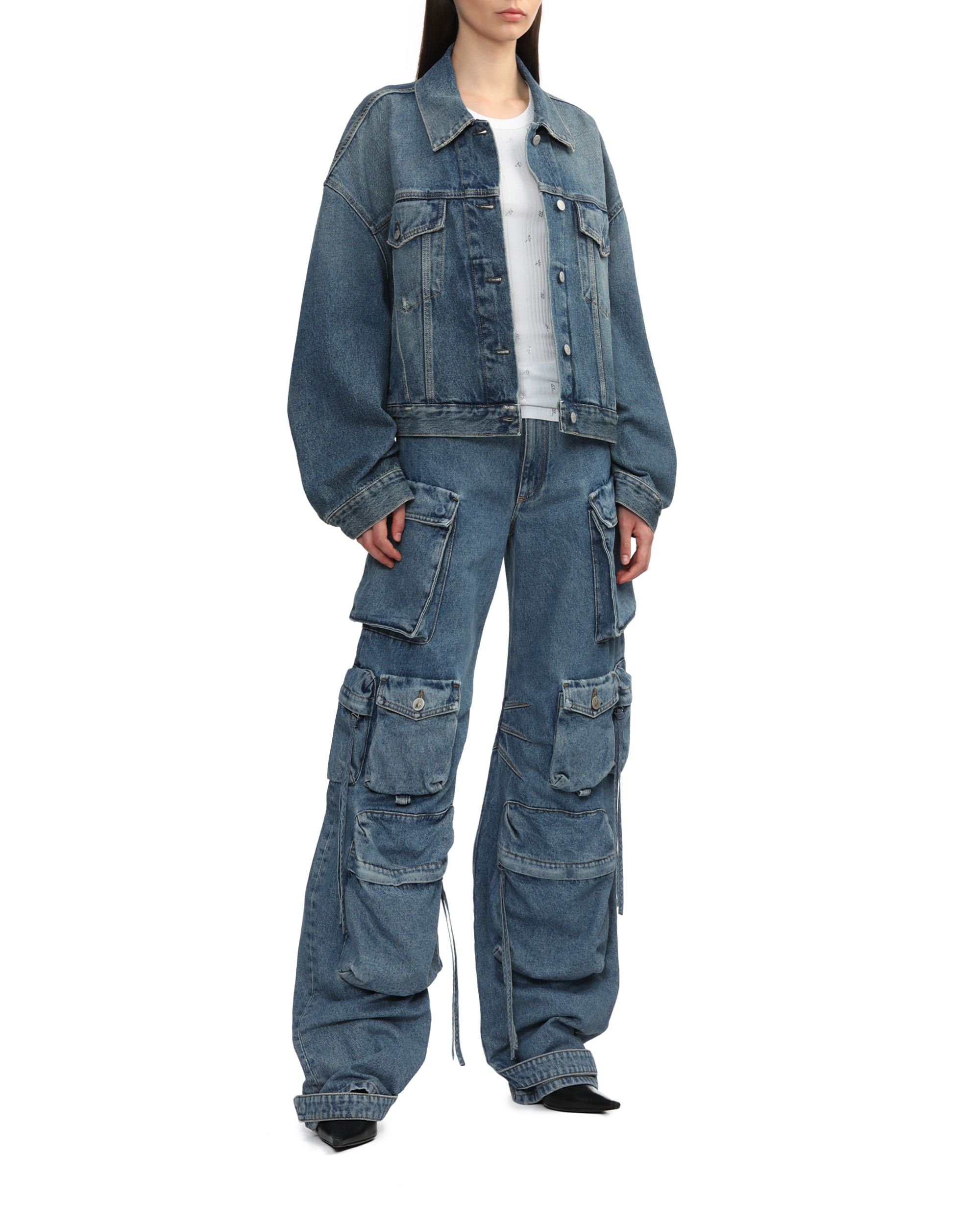 Acne Studios Acne Studios Relaxed Cropped Fit Pocket Denim Jacket Size S / US 4 / IT 40 - 2 Thumbnail