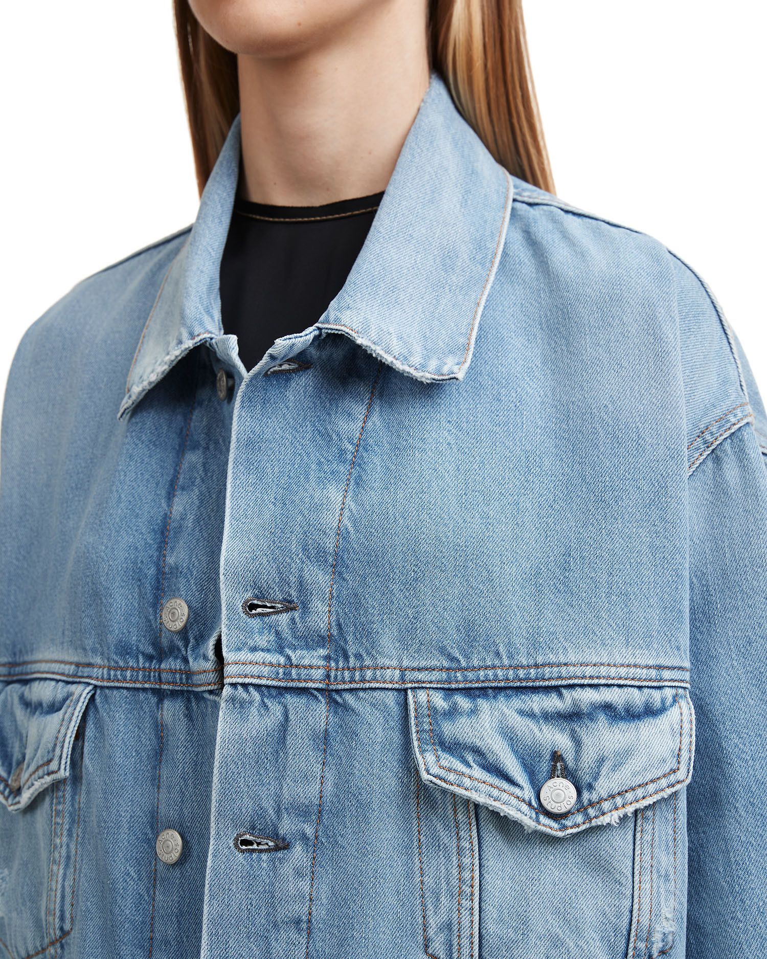Acne Studios Acne Studios Relaxed Fit Pocket Denim Jacket Size XS / US 0-2 / IT 36-38 - 5 Thumbnail