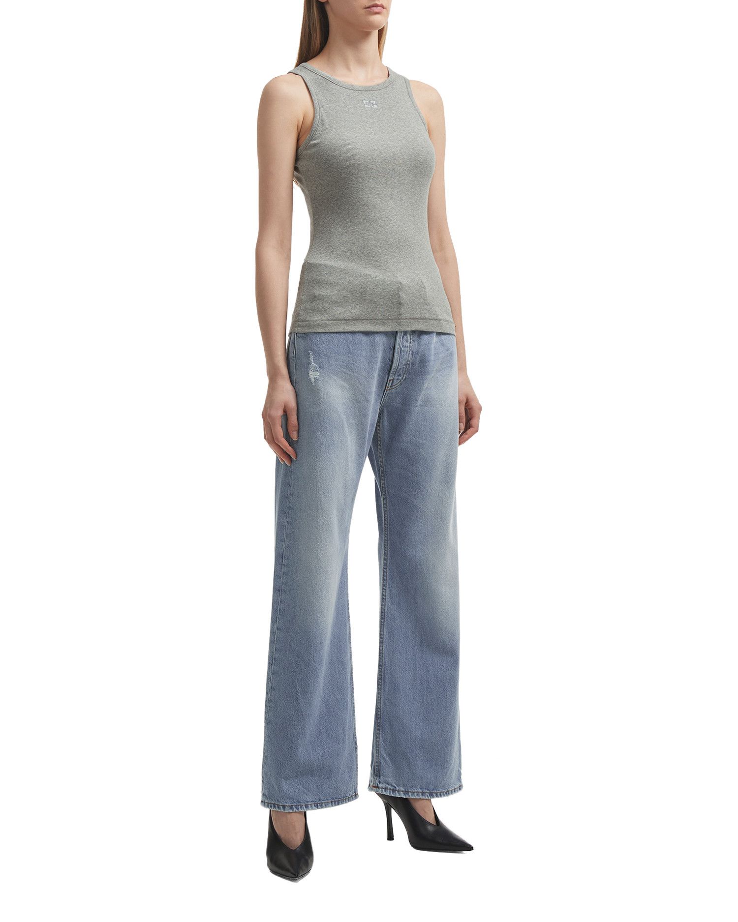 Acne Studios Acne Studios 2021F Loose Fit Ornament Wear Wide Leg Jeans Size 26" / US 2 / IT 38 - 2 Thumbnail