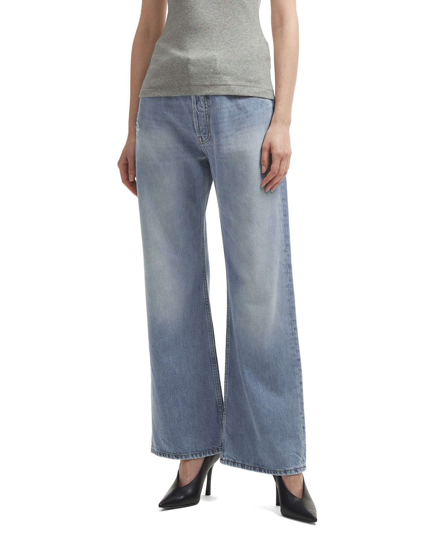 Acne Studios Acne Studios 2021F Loose Fit Ornament Wear Wide Leg Jeans Size 26" / US 2 / IT 38 - 3 Thumbnail