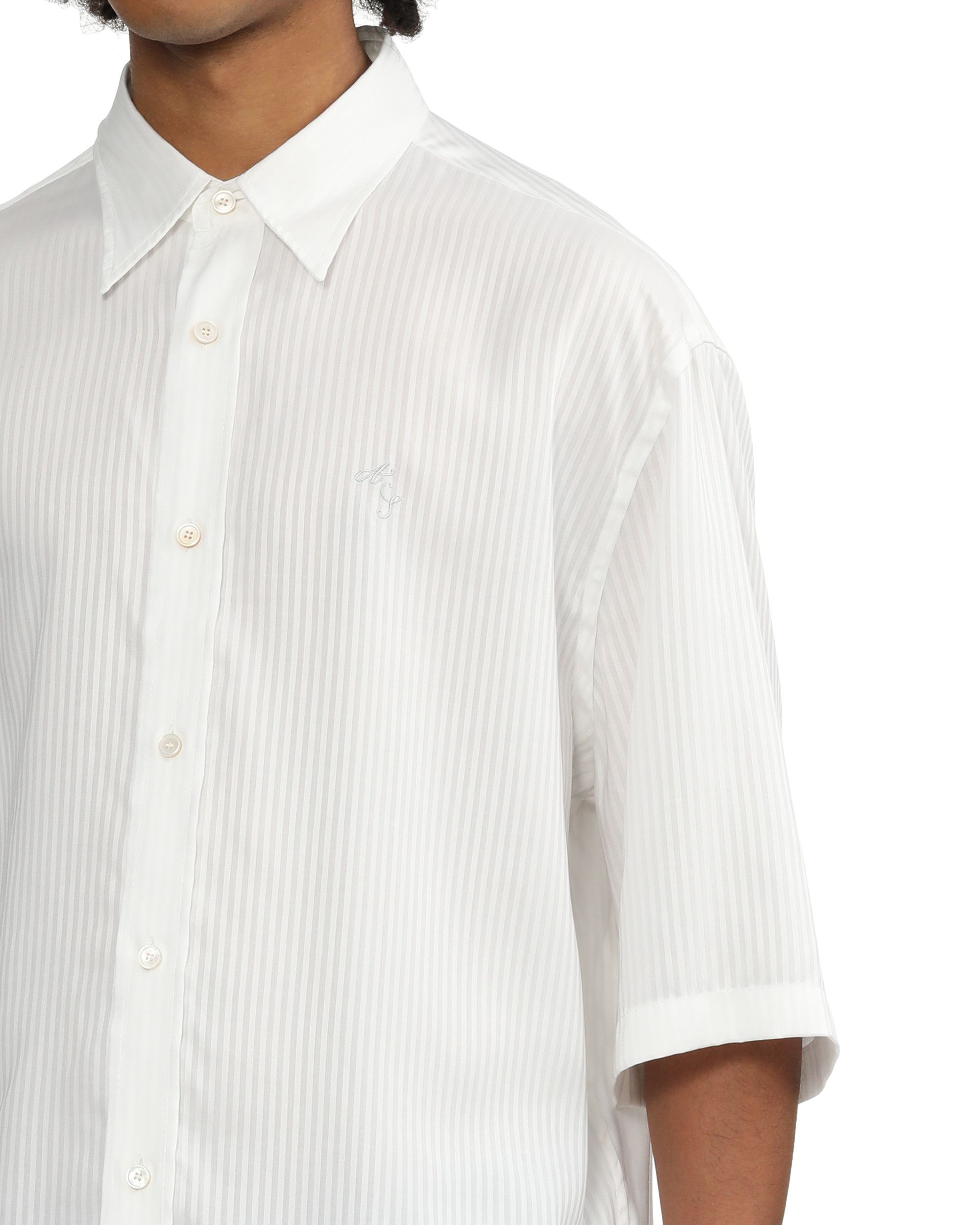 Acne Studios Acne Studios Logo Embroidery Stripe Shirt Size US L / EU 52-54 / 3 - 5 Thumbnail