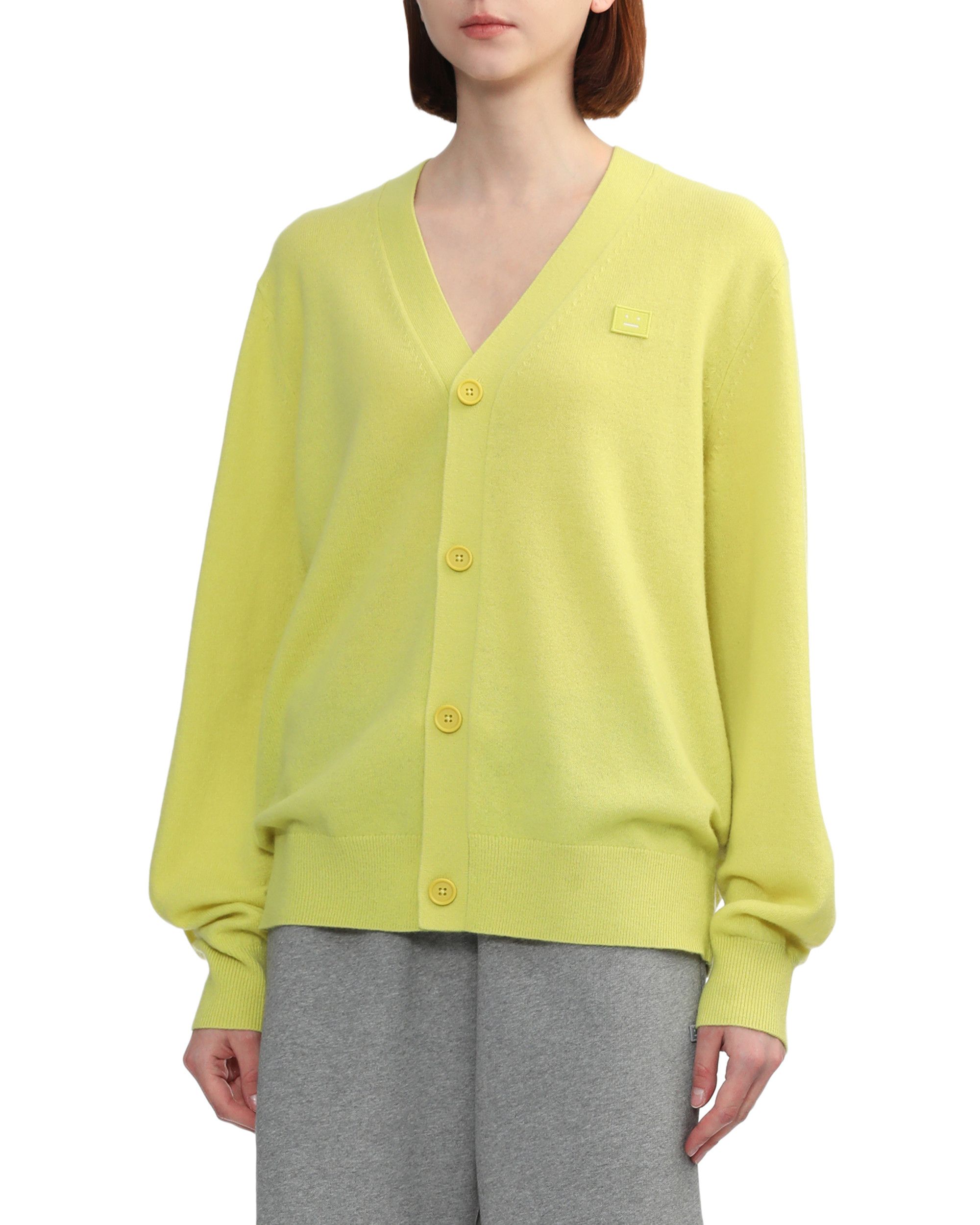 Acne Studios Acne Studios Face Stitched Detail Knit Cardigan Size US L / EU 52-54 / 3 - 3 Thumbnail