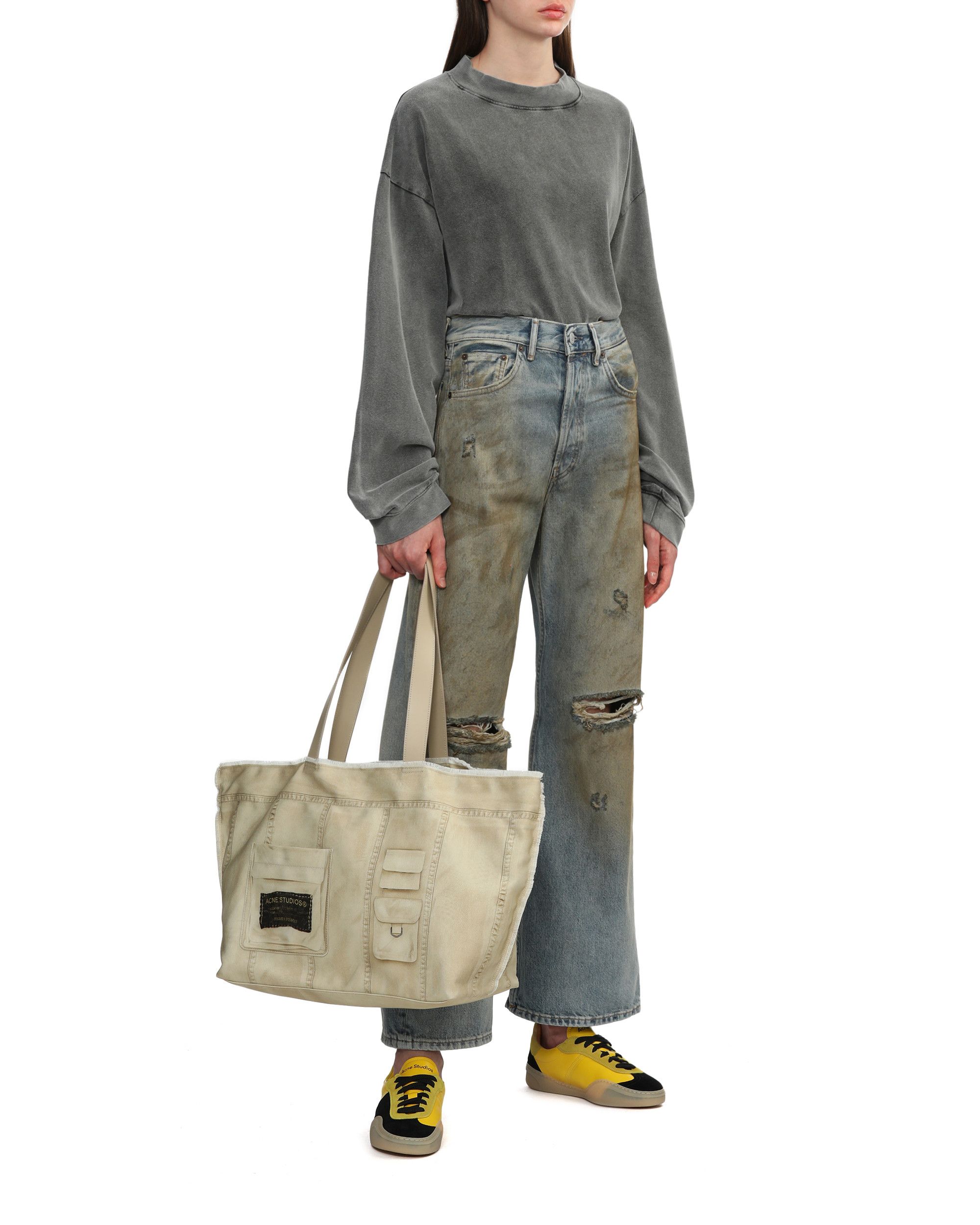 Acne Studios Acne Studios 2021F Loose Fit Imitation Old Effect Wide Le... Size 26" / US 2 / IT 38 - 2 Thumbnail
