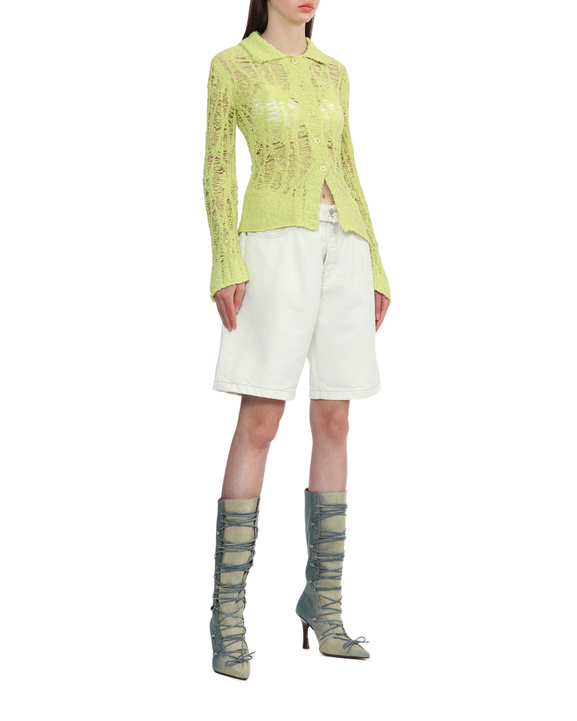 Acne Studios Acne Studios Bitten Denim Middle Tube Boot Size 28" / US 6 / IT 42 - 2 Thumbnail