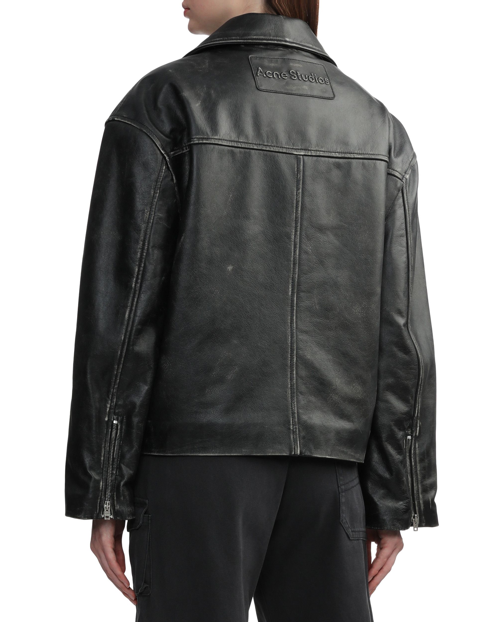 Acne Studios Acne Studios Leather Biker Jacket Size XL / US 12-14 / IT 48-50 - 4 Thumbnail