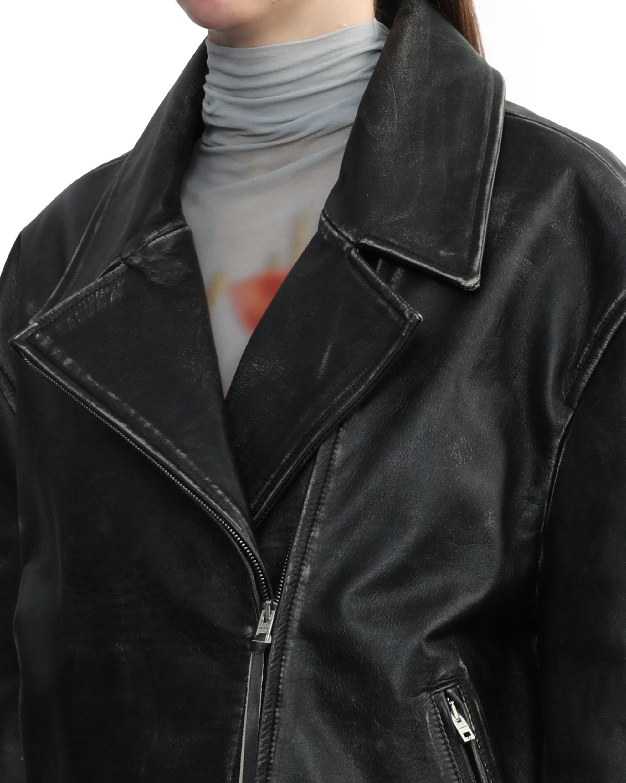 Acne Studios Acne Studios Leather Biker Jacket Size L / US 10 / IT 46 - 5 Thumbnail