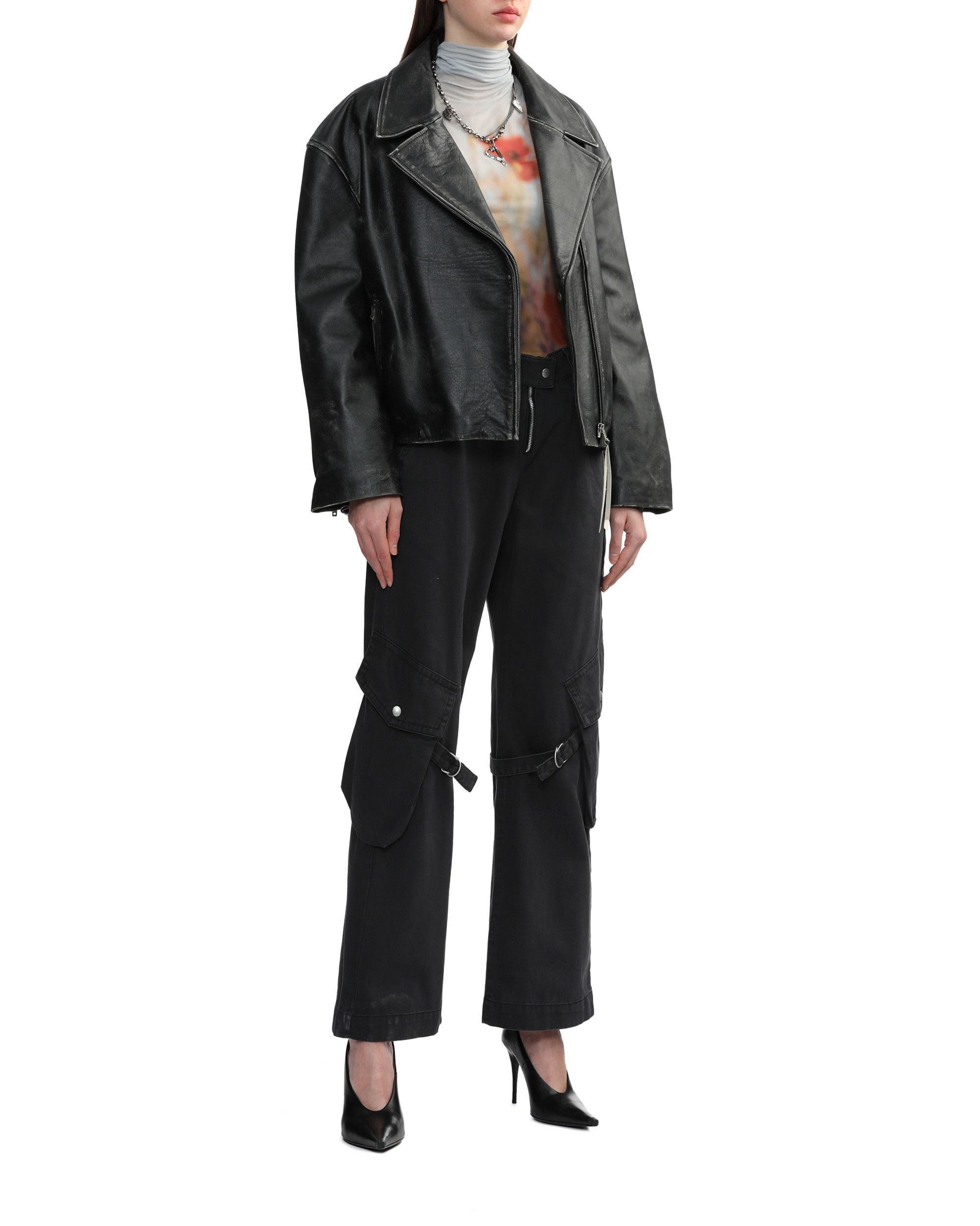 Acne Studios Acne Studios Leather Biker Jacket Size L / US 10 / IT 46 - 2 Thumbnail
