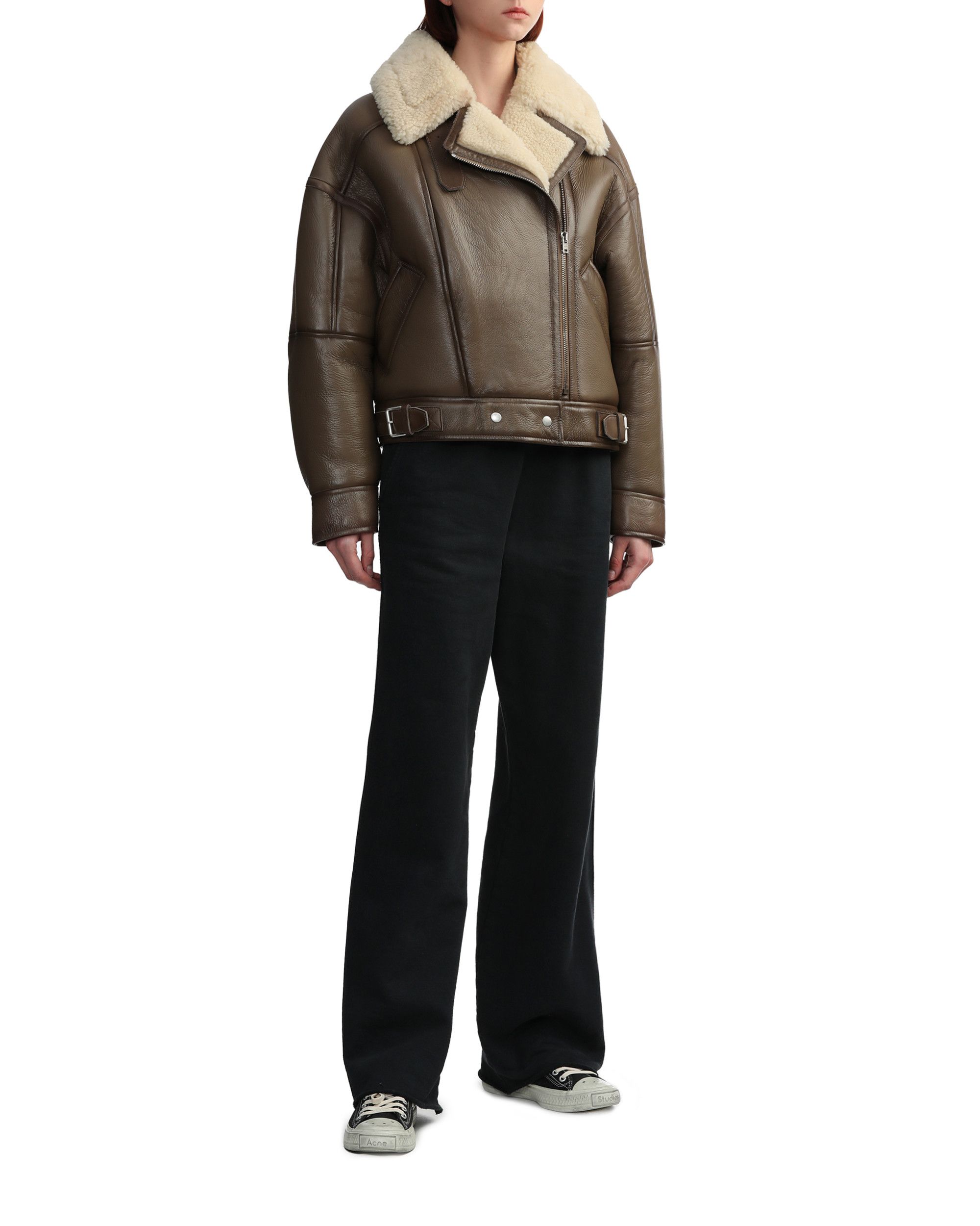 Acne Studios Acne Studios Shearling Biker Jacket Size S / US 4 / IT 40 - 2 Thumbnail