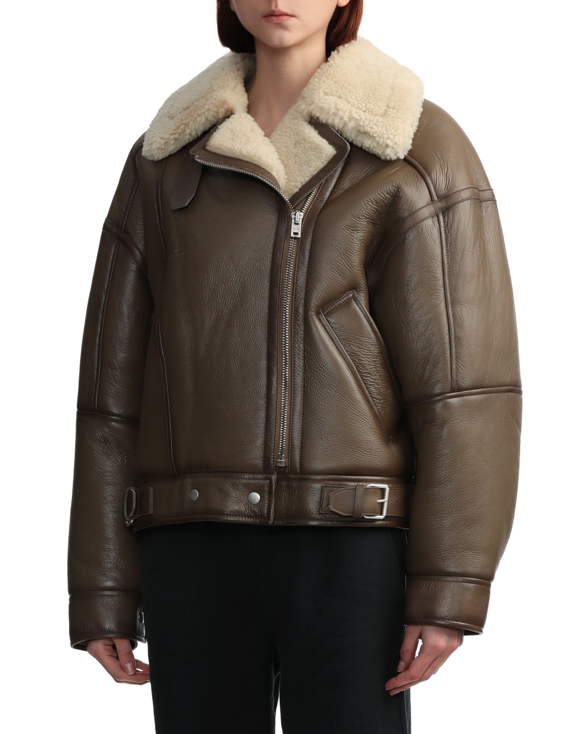 Acne Studios Acne Studios Shearling Biker Jacket Size S / US 4 / IT 40 - 3 Thumbnail