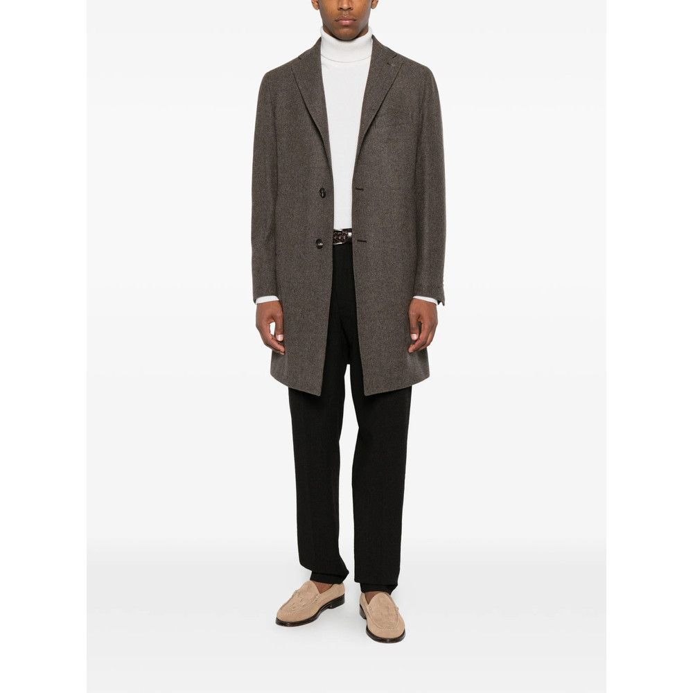 Tagliatore Tagliatore BROWN Coats - Single Breasted Coats Size US M / EU 48-50 / 2 - 5 Thumbnail