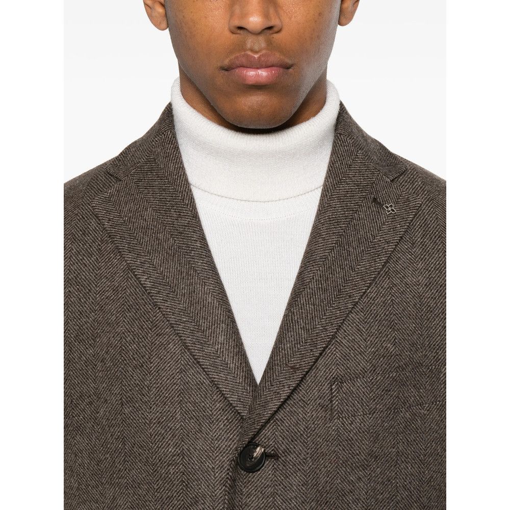 Tagliatore Tagliatore BROWN Coats - Single Breasted Coats Size US M / EU 48-50 / 2 - 3 Thumbnail