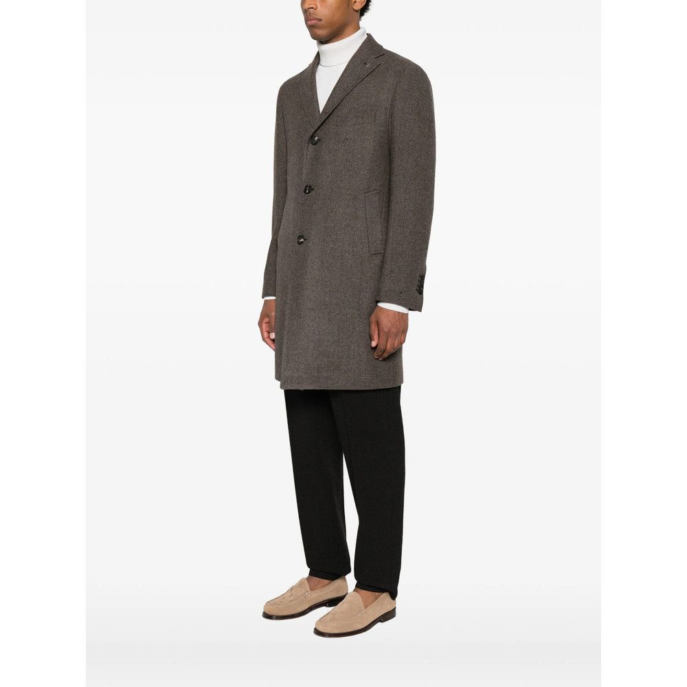 Tagliatore Tagliatore BROWN Coats - Single Breasted Coats Size US M / EU 48-50 / 2 - 4 Thumbnail