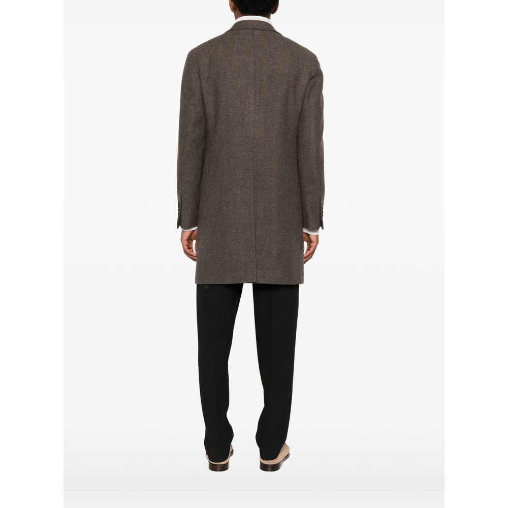 Tagliatore Tagliatore BROWN Coats - Single Breasted Coats Size US M / EU 48-50 / 2 - 2 Thumbnail