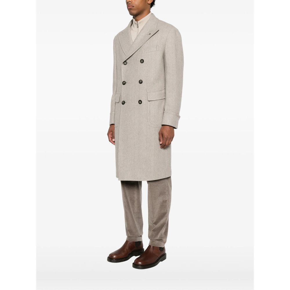 Tagliatore Tagliatore NEUTRALS Coats - Double Breasted Coats Size US M / EU 48-50 / 2 - 5 Thumbnail