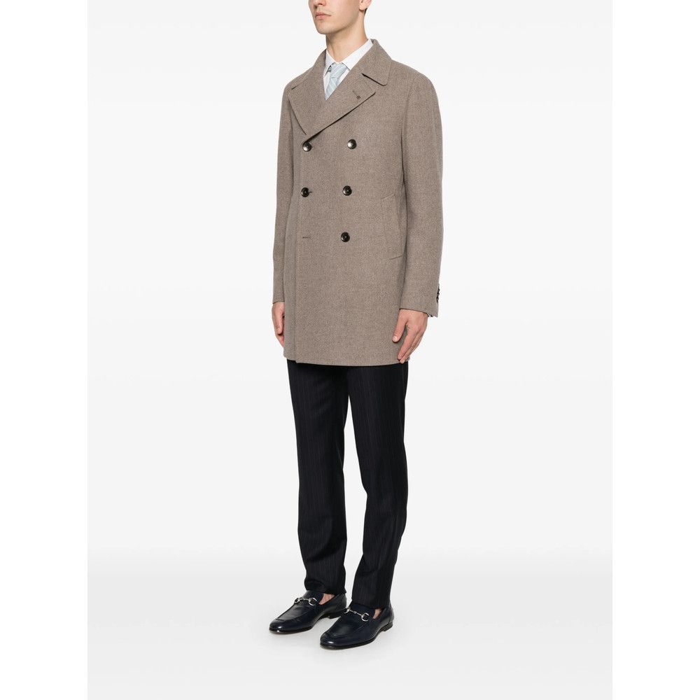 Tagliatore Tagliatore BROWN Coats - Double Breasted Coats Size US M / EU 48-50 / 2 - 4 Thumbnail