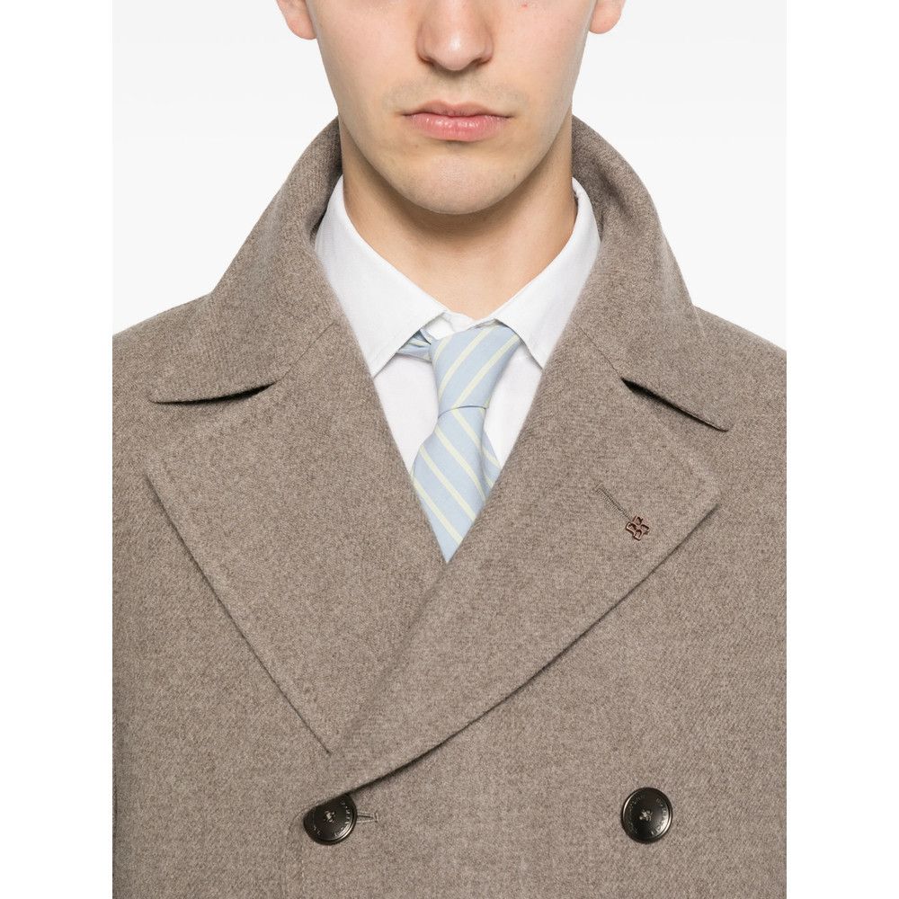 Tagliatore Tagliatore BROWN Coats - Double Breasted Coats Size US M / EU 48-50 / 2 - 2 Thumbnail