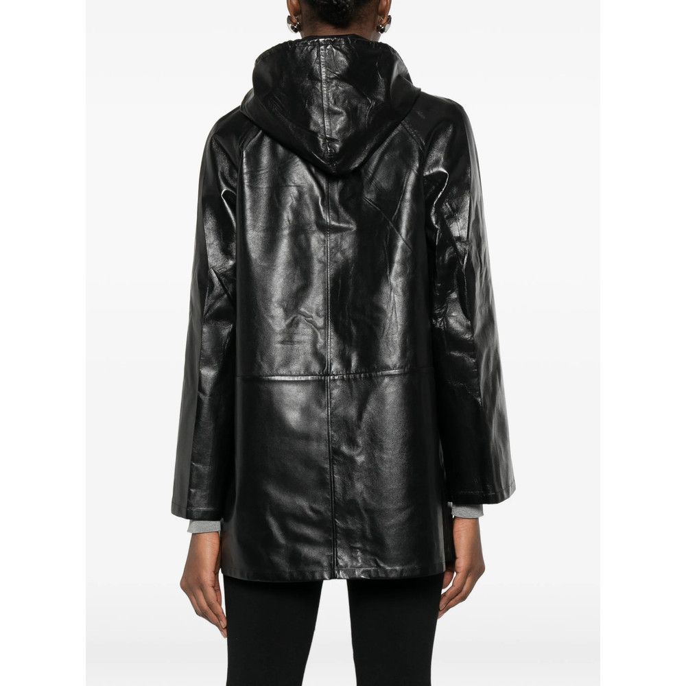 Prada Prada BLACK Jackets - Leather Jackets Size S / US 4 / IT 40 - 5 Thumbnail