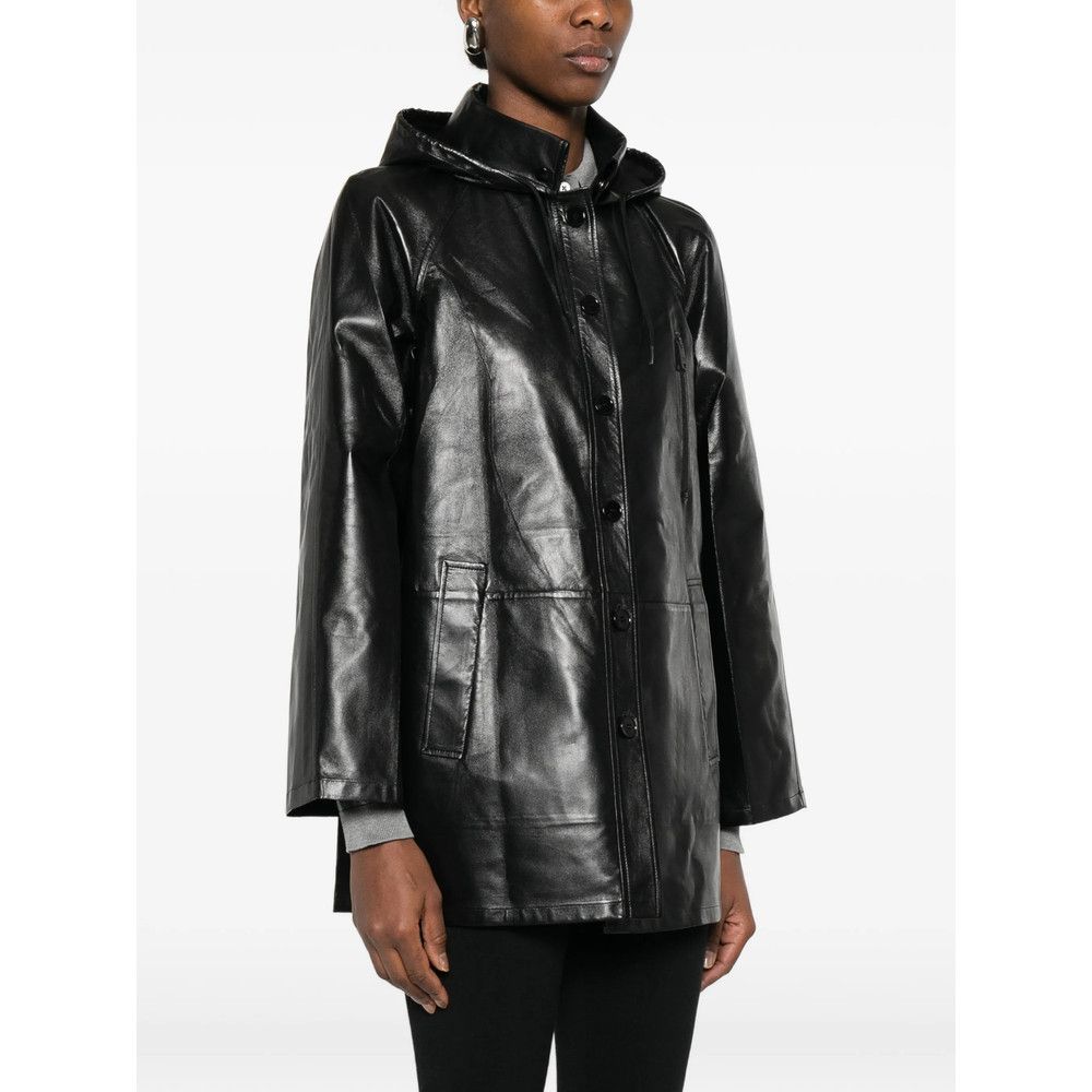 Prada Prada BLACK Jackets - Leather Jackets Size S / US 4 / IT 40 - 4 Thumbnail