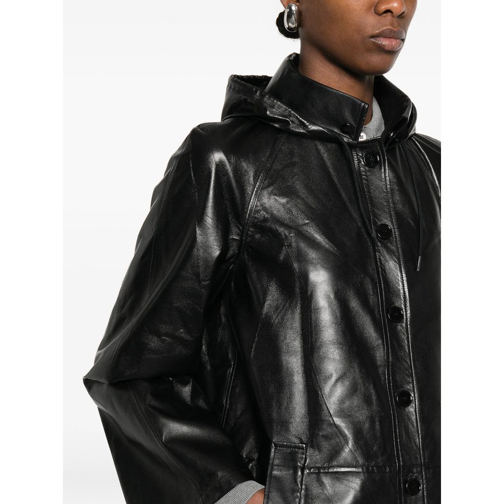 Prada Prada BLACK Jackets - Leather Jackets Size S / US 4 / IT 40 - 2 Thumbnail