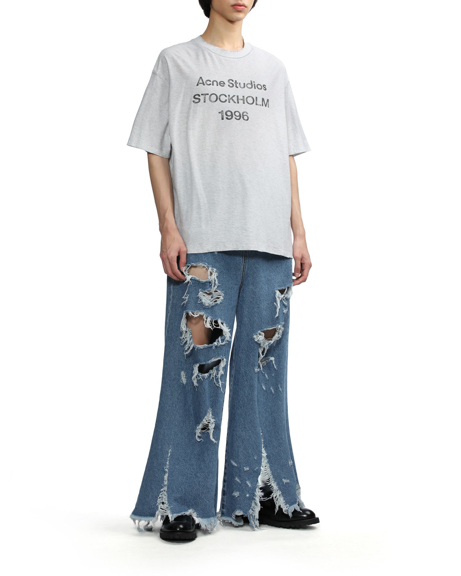 Acne Studios Acne Studios Logo Logo Printed T-Shirt Size US XXL / EU 58 / 5 - 2 Thumbnail