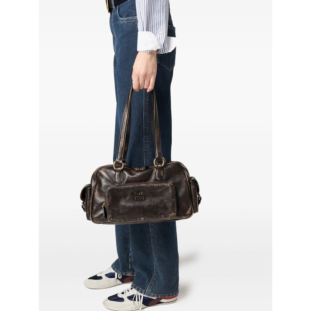 Miu Miu Miu Miu BROWN Tote Bags Size ONE SIZE - 3 Thumbnail