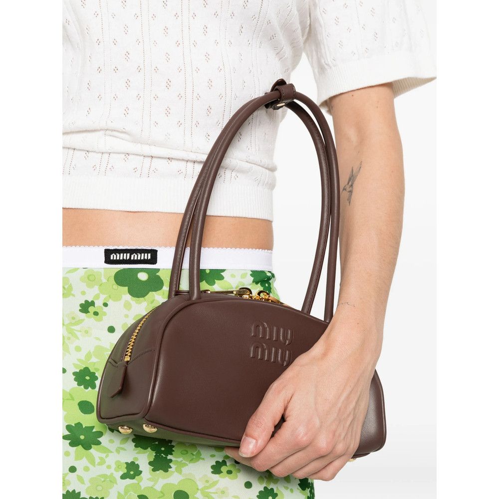 Miu Miu Miu Miu BROWN Tote Bags Size ONE SIZE - 4 Thumbnail