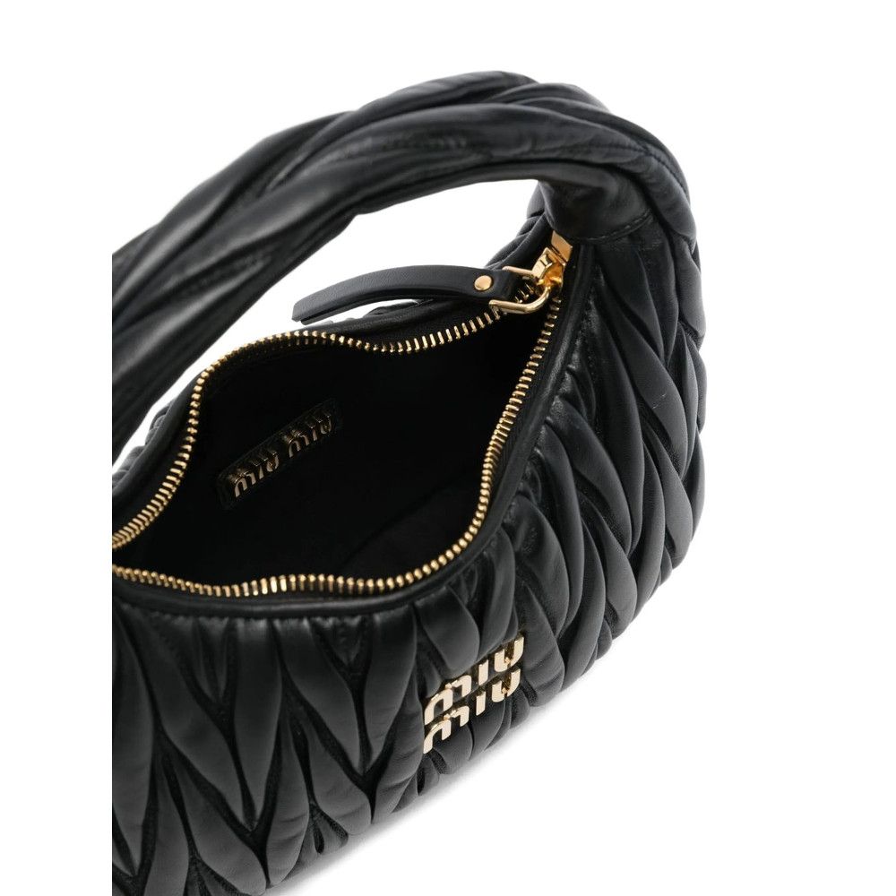 Miu Miu Miu Miu BLACK Tote Bags Size ONE SIZE - 3 Thumbnail