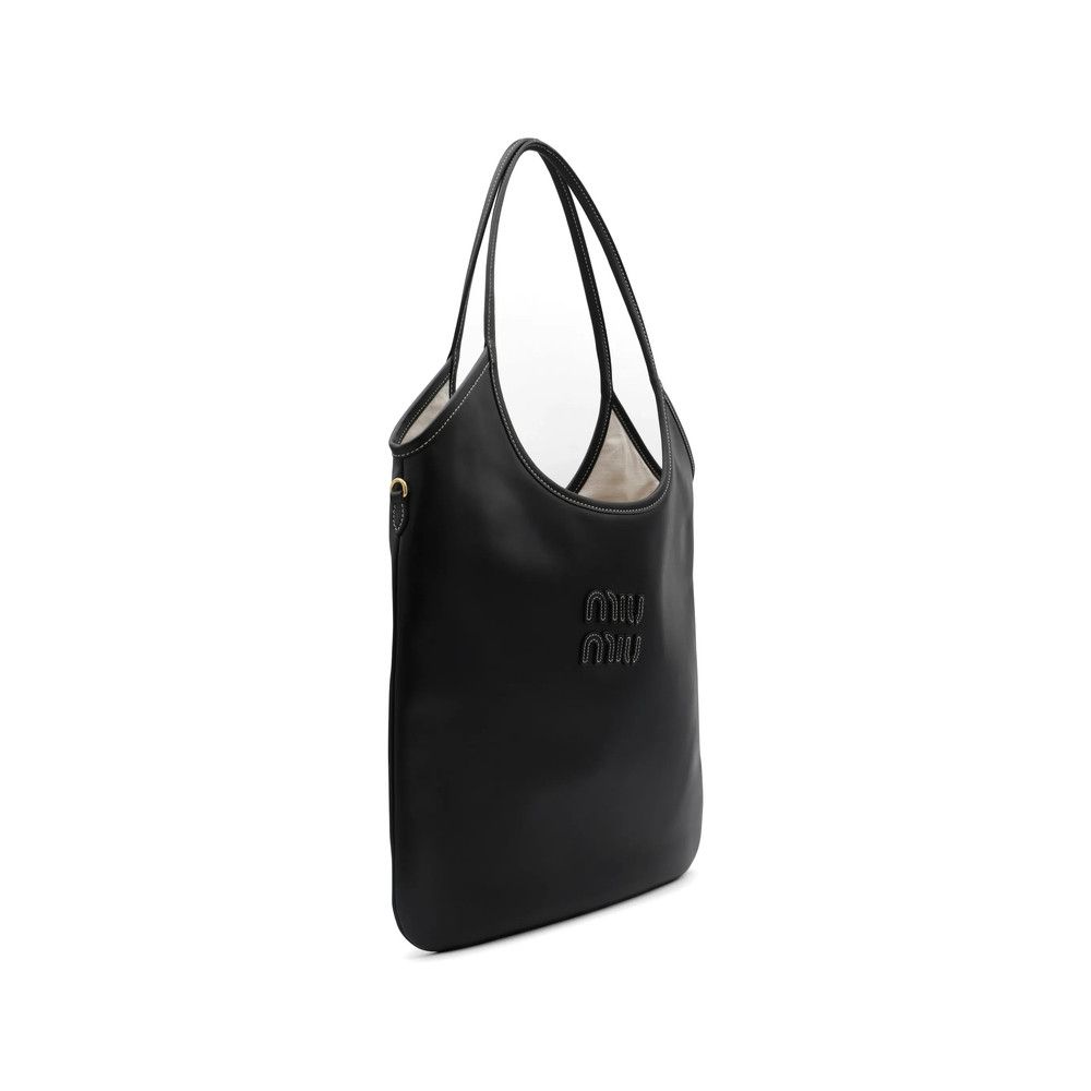 Miu Miu Miu Miu BLACK Tote Bags Size ONE SIZE - 2 Thumbnail