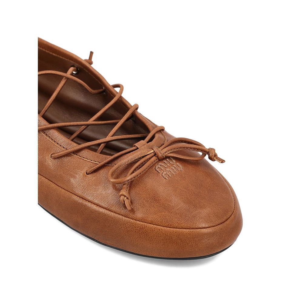 Miu Miu Miu Miu BROWN Ballet Flats Size US 7 / IT 37 - 4 Thumbnail