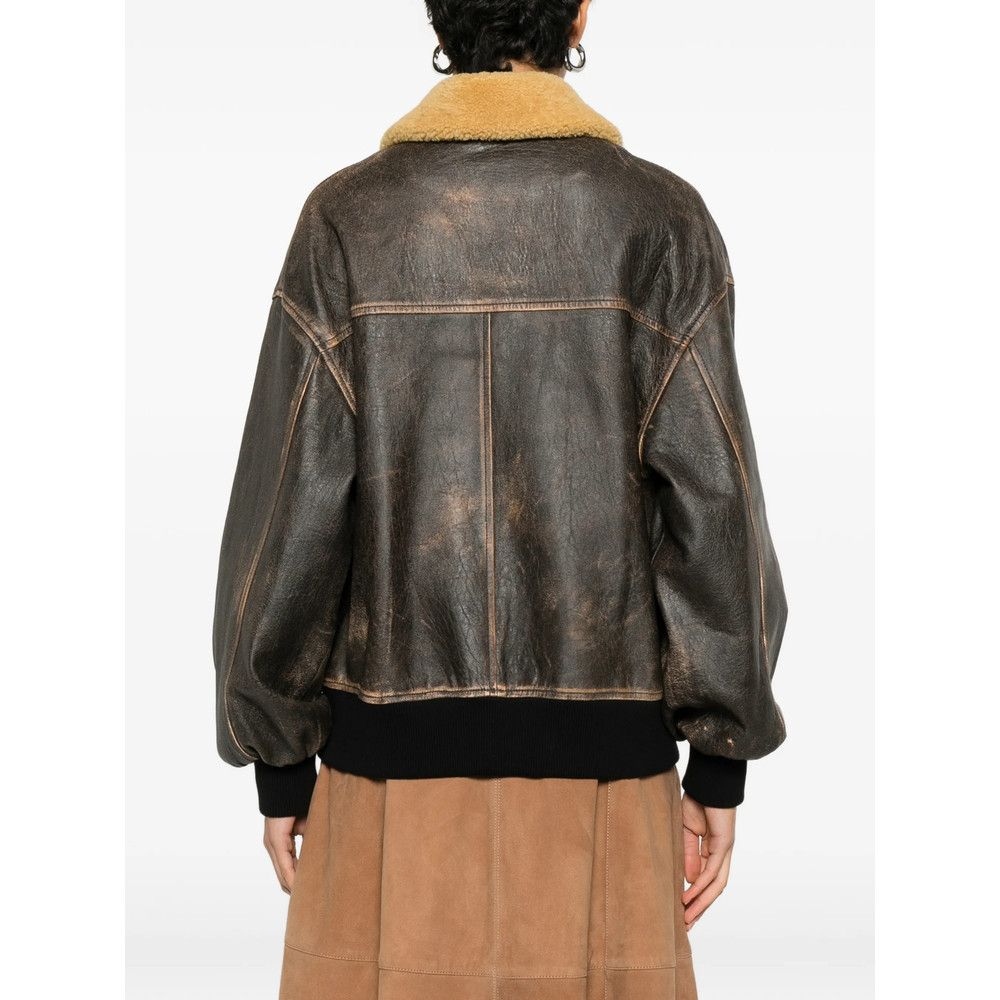KHAITE Khaite BROWN Jackets - Leather Jackets Size XS / US 0-2 / IT 36-38 - 5 Thumbnail