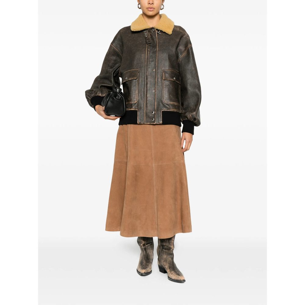 KHAITE Khaite BROWN Jackets - Leather Jackets Size XS / US 0-2 / IT 36-38 - 4 Thumbnail