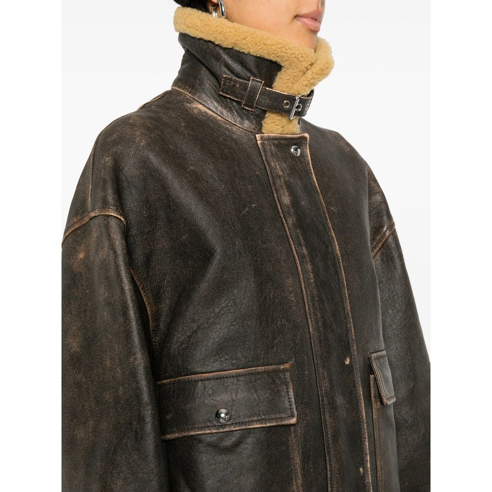KHAITE Khaite BROWN Jackets - Leather Jackets Size XS / US 0-2 / IT 36-38 - 2 Thumbnail