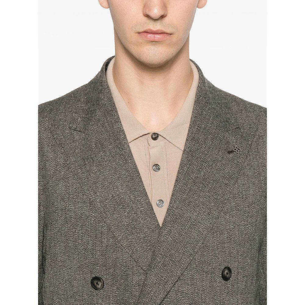 Tagliatore Tagliatore GREY Suits - Double Breasted Suits Size US L / EU 52-54 / 3 - 5 Thumbnail
