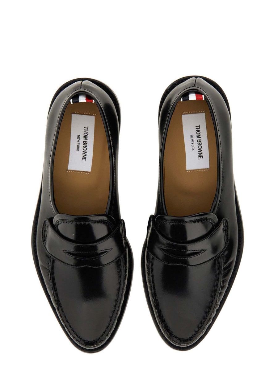 Thom Browne THOM BROWNE LEATHER LOAFER - BLACK (US 9) Size US 9 / EU 42 - 6 Thumbnail
