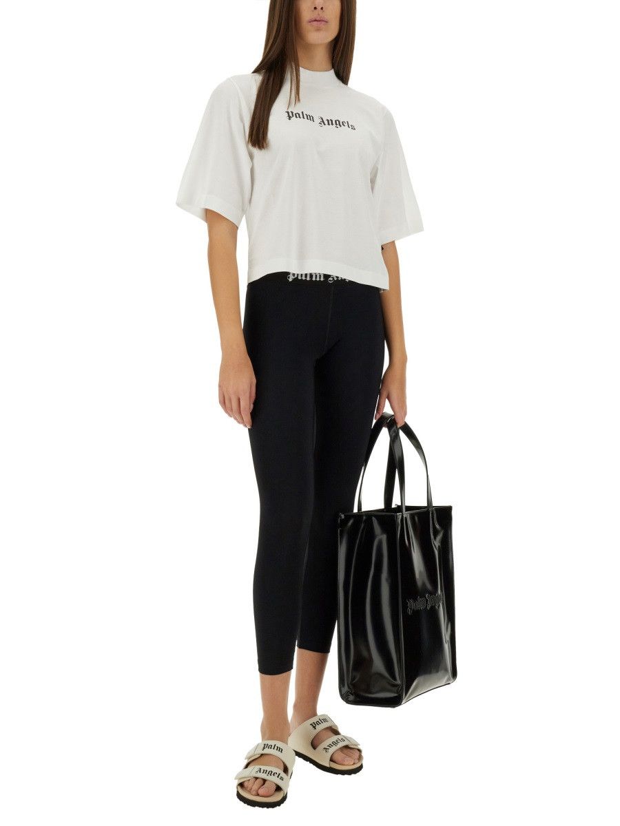 Palm Angels PALM ANGELS T-SHIRT WITH LOGO - WHITE Size XS / US 0-2 / IT 36-38 - 2 Thumbnail