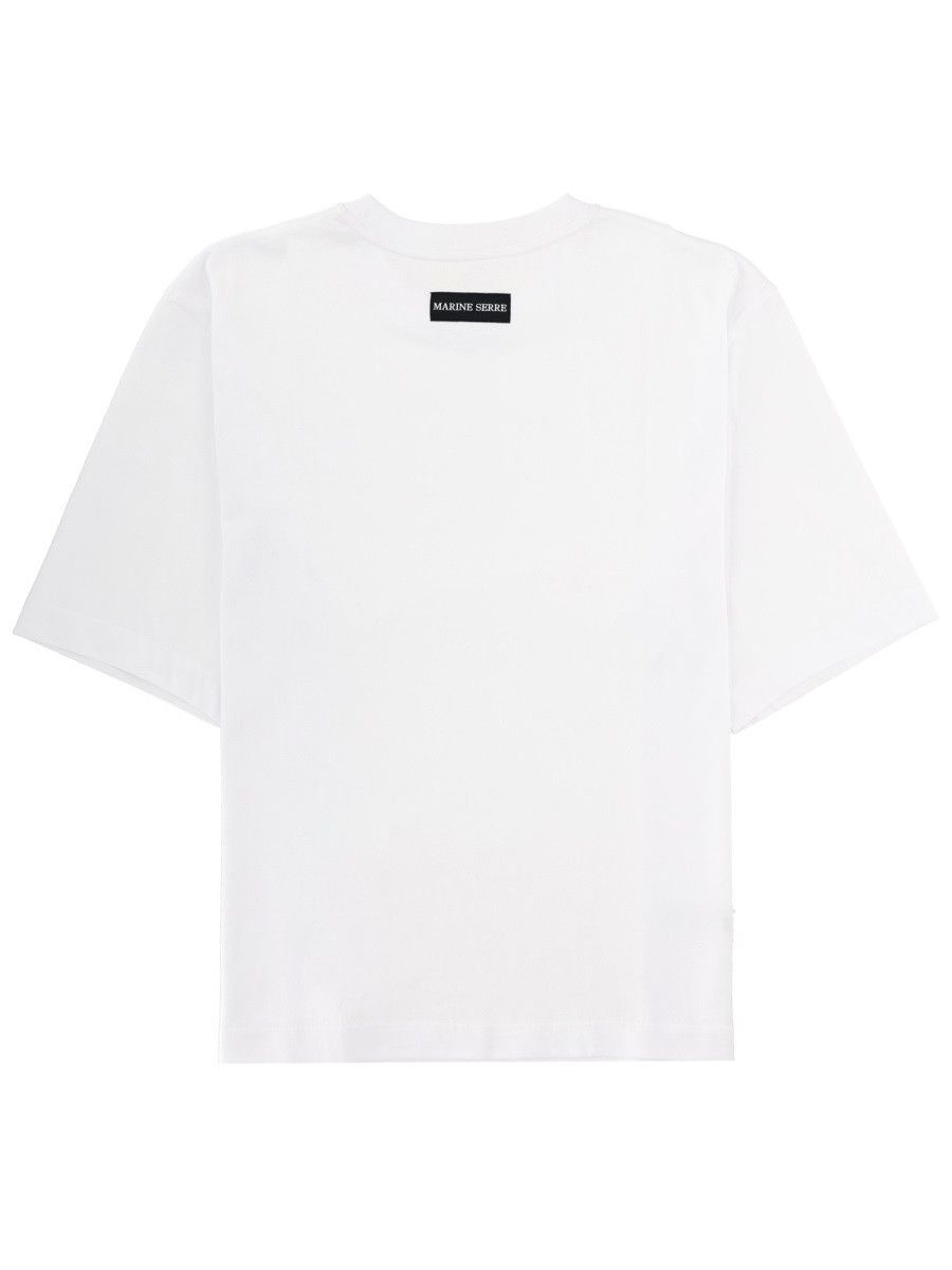 Marine Serre MARINE SERRE T-SHIRT IN JERSEY - WHITE Size US XXL / EU 58 / 5 - 6 Thumbnail