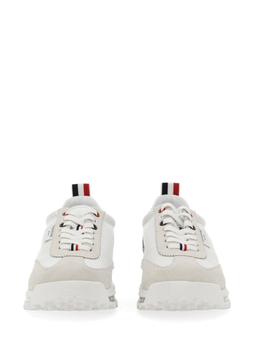 Thom Browne THOM BROWNE TECH RUNNER SNEAKER - WHITE (IT 38) Size US 8 / IT 38 - 4 Thumbnail