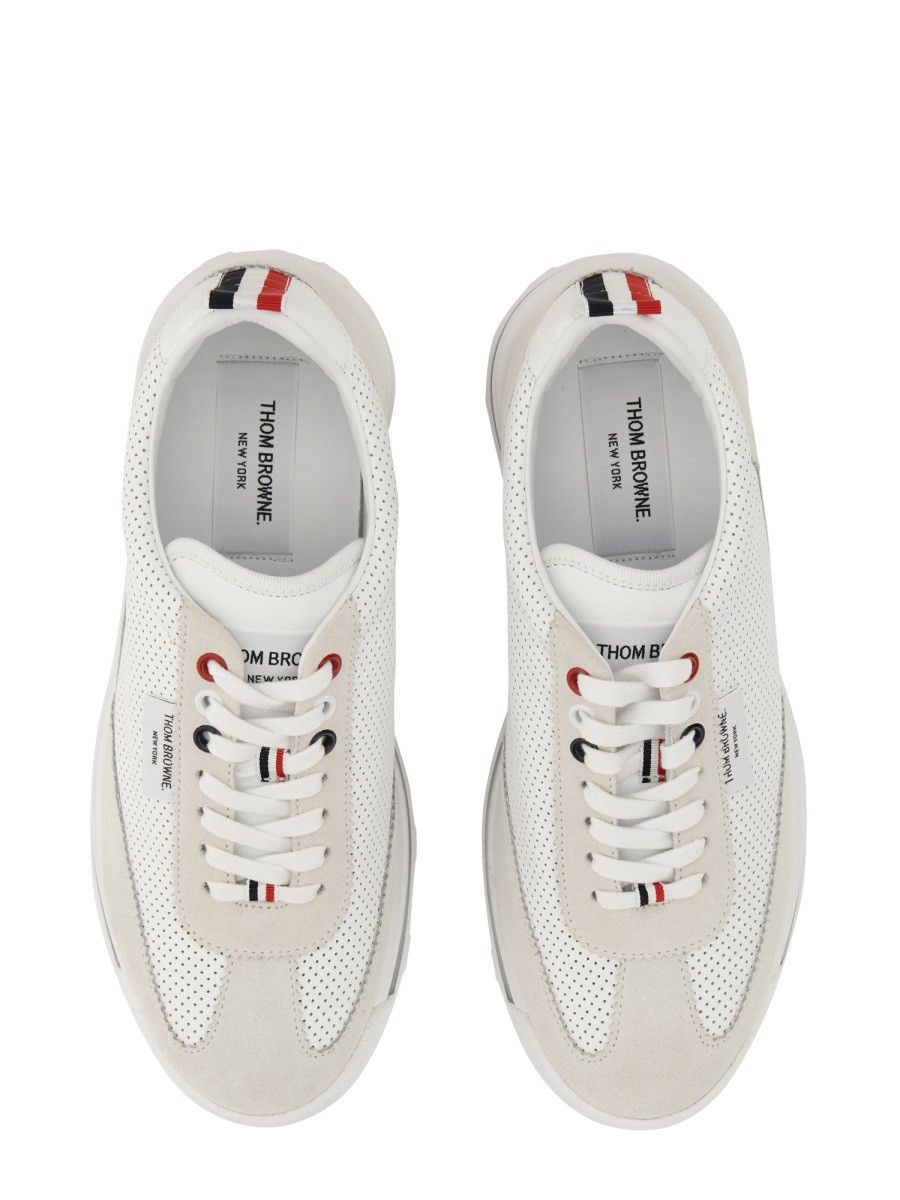 Thom Browne THOM BROWNE TECH RUNNER SNEAKER - WHITE (IT 38) Size US 8 / IT 38 - 2 Thumbnail