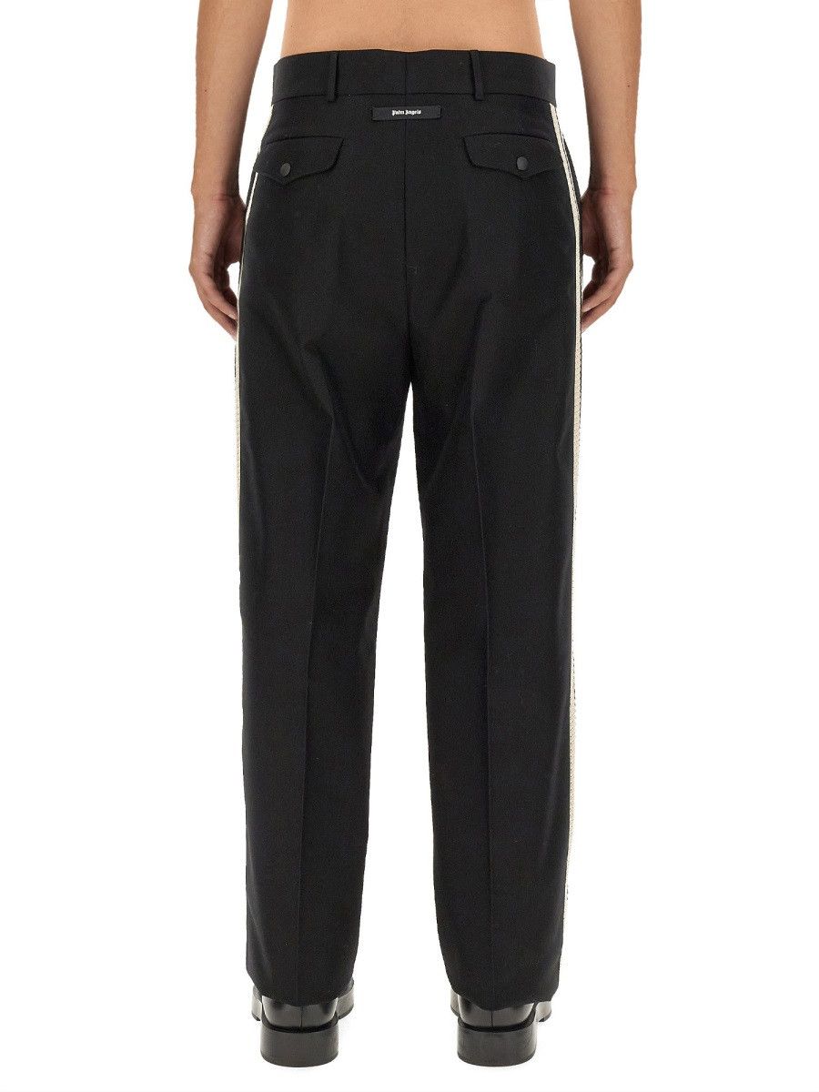 Palm Angels PALM ANGELS PANTS WITH LOGO BAND - BLACK Size US 32 / EU 48 - 3 Thumbnail