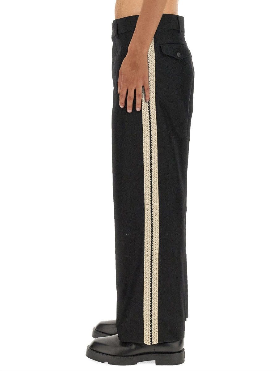 Palm Angels PALM ANGELS PANTS WITH LOGO BAND - BLACK Size US 32 / EU 48 - 4 Thumbnail