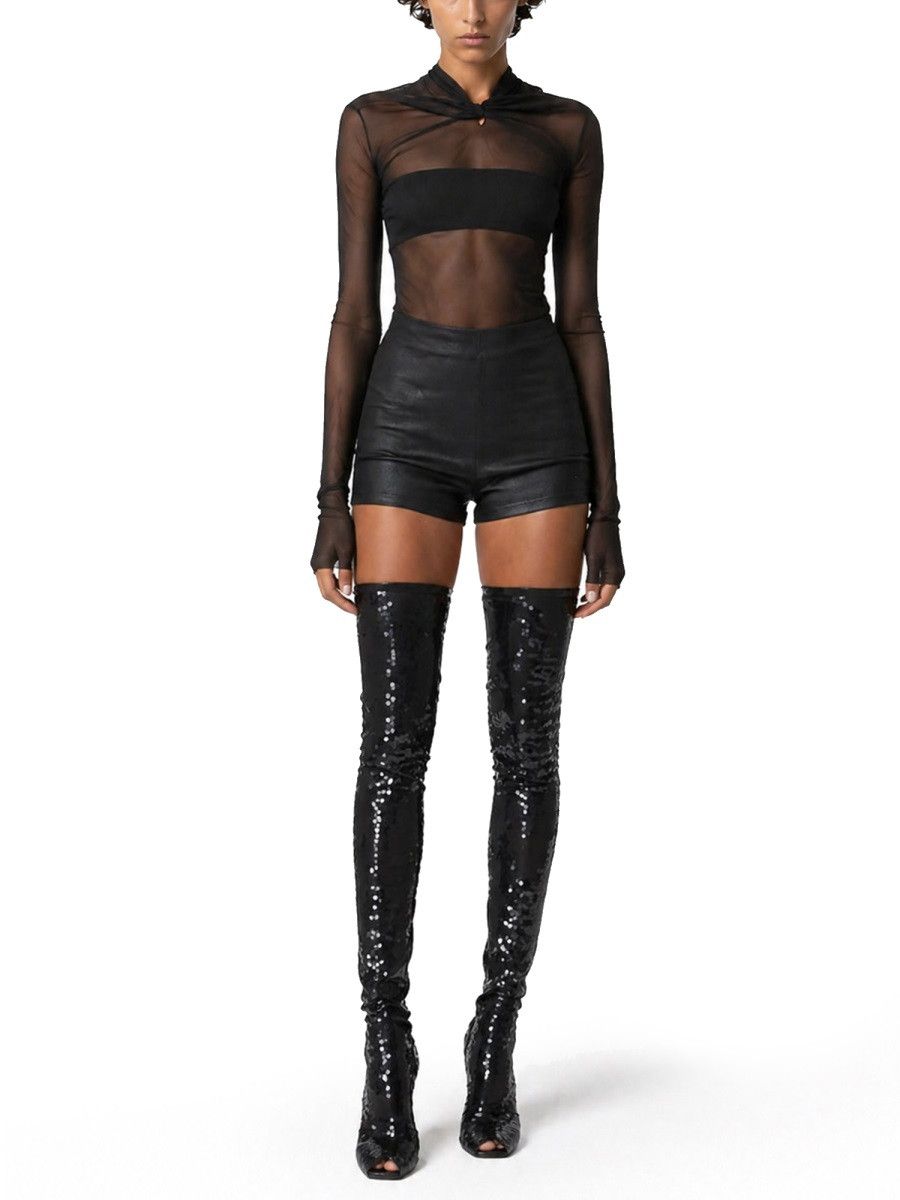 Rick Owens Lilies RICK OWENS LILIES SHORTS "DIRT BOLAN CUT OFF" - BLAC (IT 40) Size 40" / US 18 - 2 Thumbnail