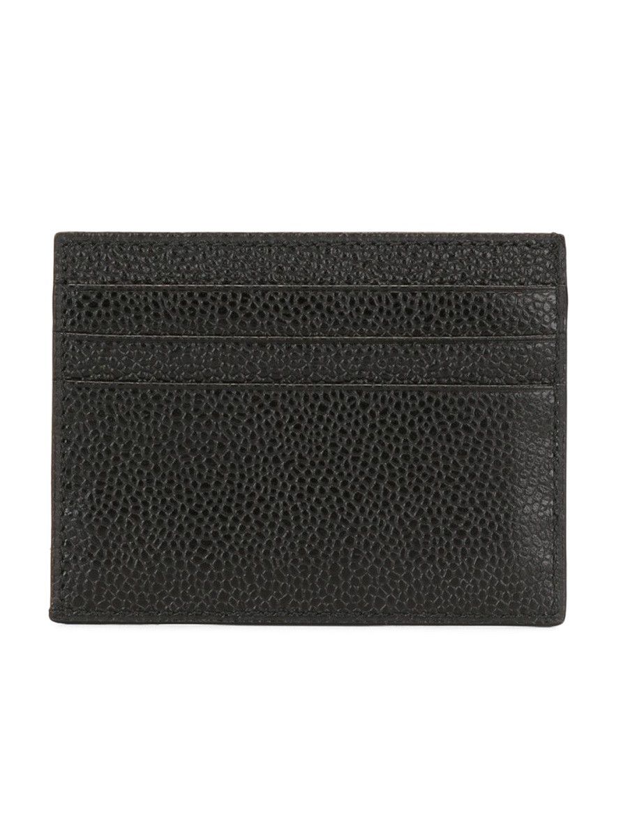 Thom Browne THOM BROWNE CARD HOLDER WITH LOGO - BLACK Size ONE SIZE - 2 Thumbnail