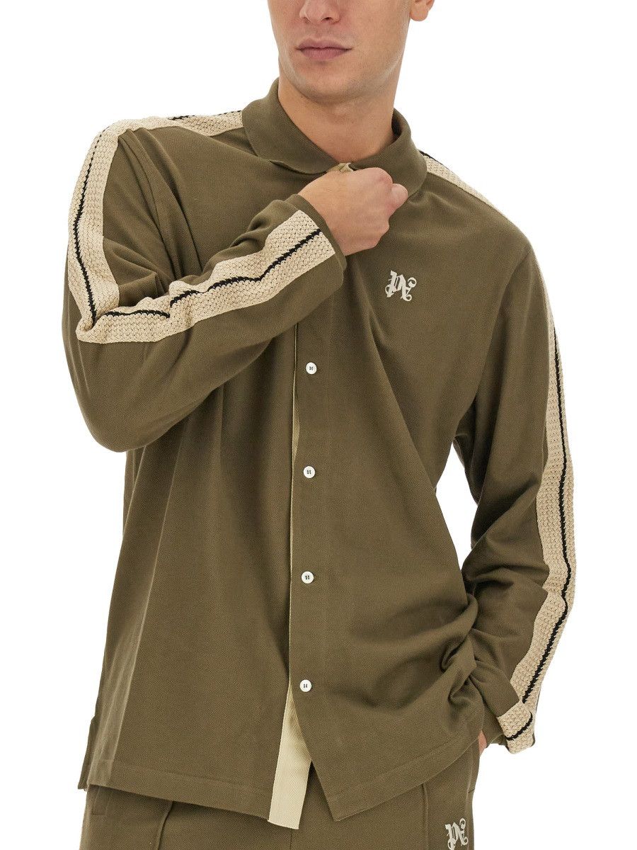 Palm Angels PALM ANGELS MONOGRAM SHIRT - MILITARY GREEN Size US M / EU 48-50 / 2 - 4 Thumbnail