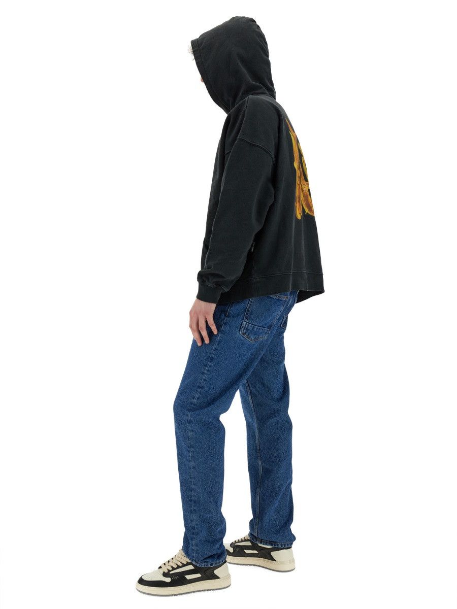 Palm Angels PALM ANGELS "BURNING MONOGRAM" PRINT SWEATSHIRT - BLACK Size US S / EU 44-46 / 1 - 2 Thumbnail